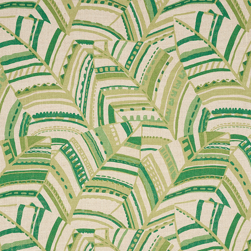 Schumacher | Deco Leaves fabric - 178650