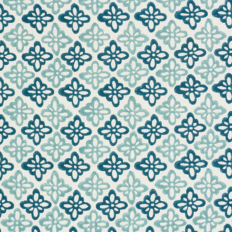 Schumacher | Pattee Hand Block Print fabric - 179301