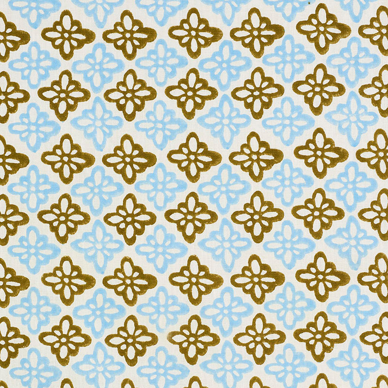 Schumacher | Pattee Hand Block Print fabric - 179302