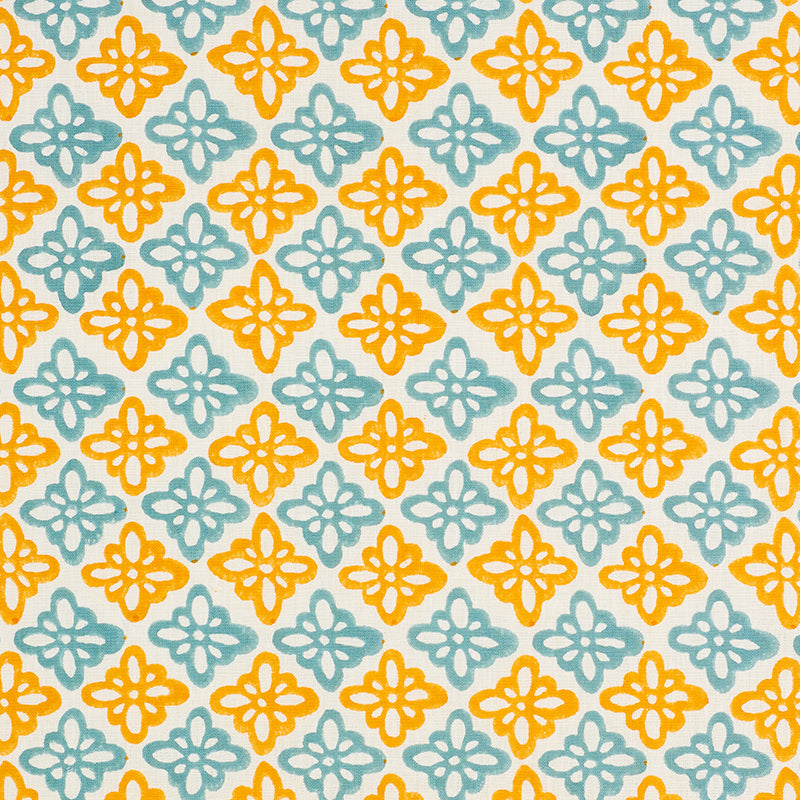 Schumacher | Pattee Hand Block Print fabric - 179303