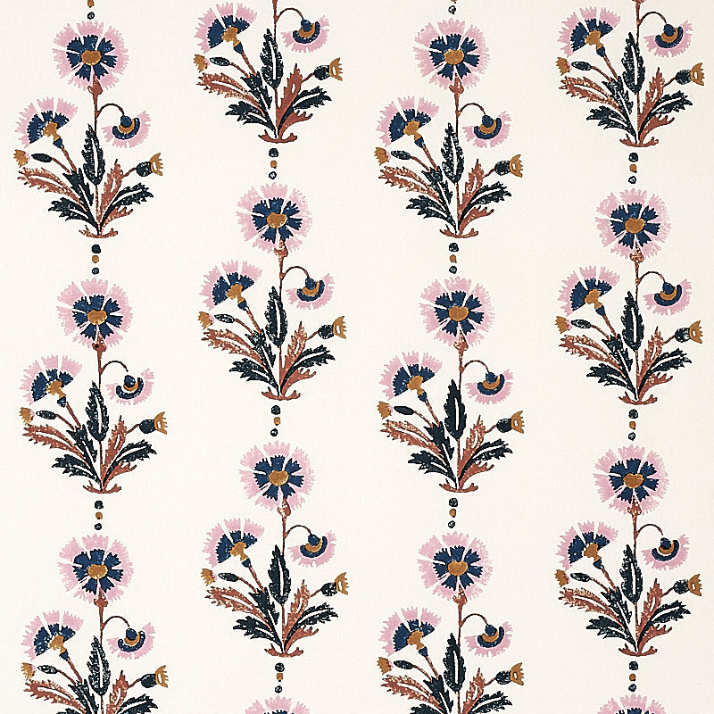 Schumacher | Dianthus Hand Block Print fabric - 179740