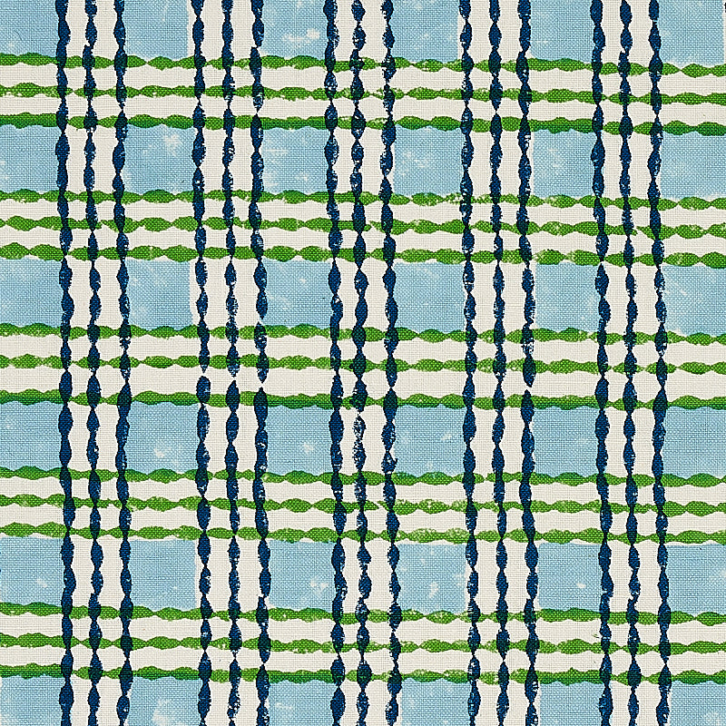 Schumacher | Trellis Hand Block Print fabric - 179800