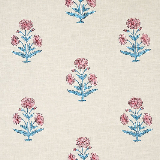 Schumacher | Poppy Hand Block Print fabric - 179840