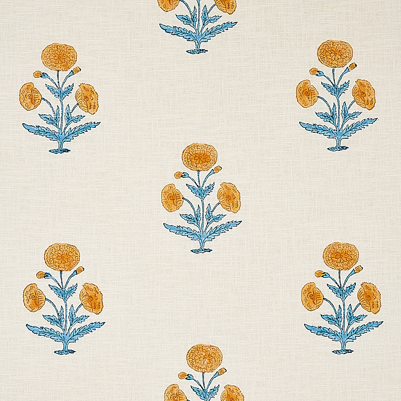 Schumacher | Poppy Hand Block Print fabric - 179841