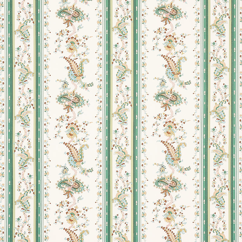 Schumacher | Elena Paisley Stripe fabric - 179981