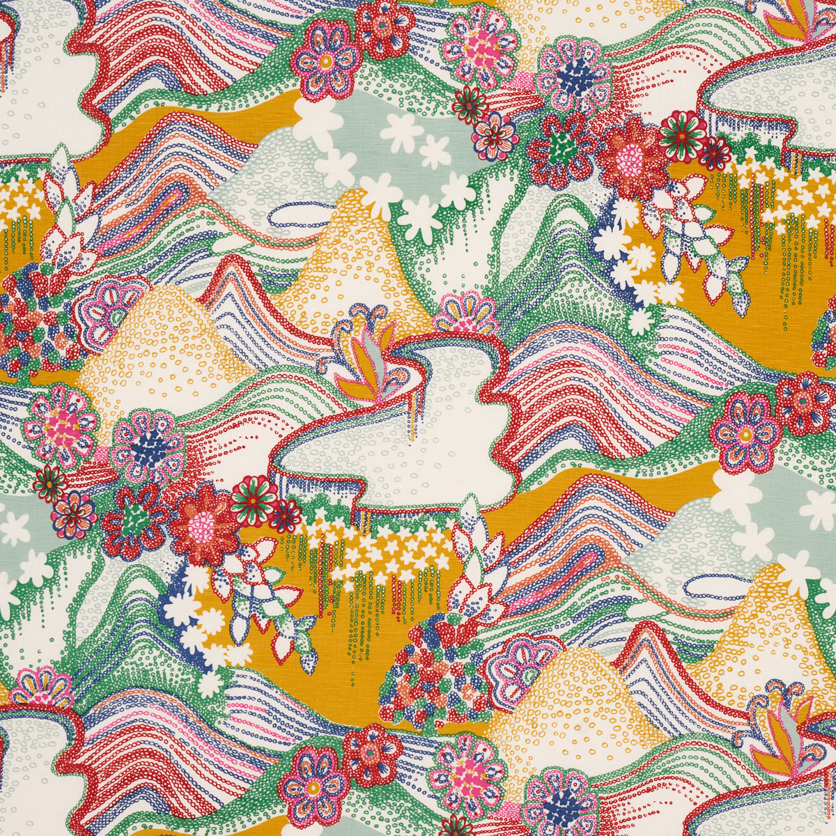 Schumacher | Daisy Chain fabric - 180130