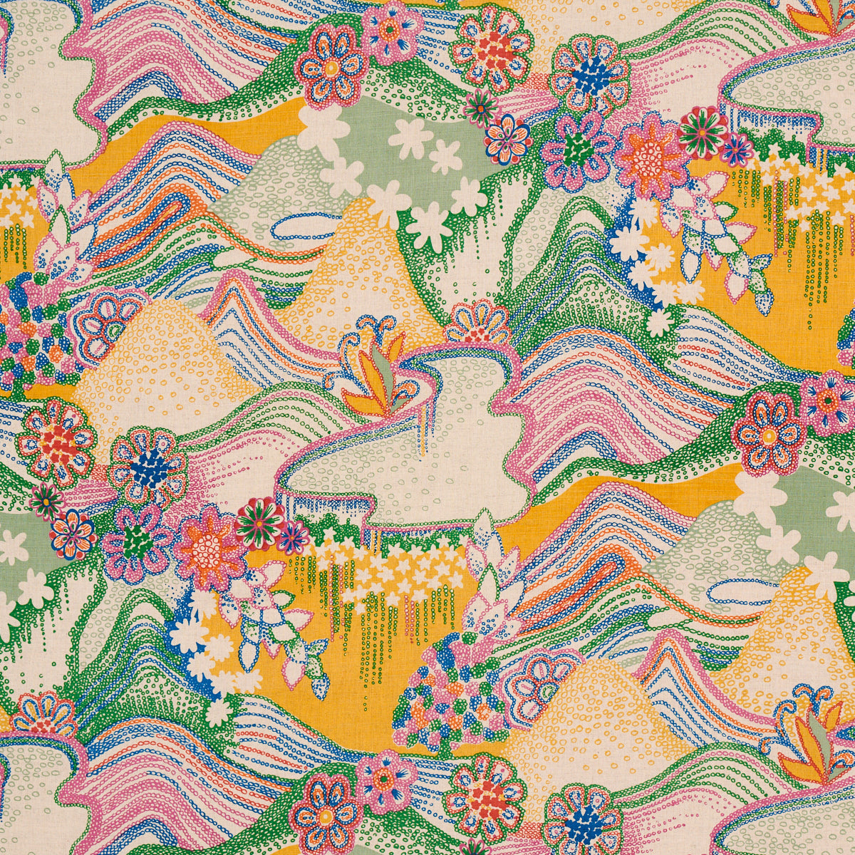 Schumacher | Daisy Chain fabric - 180132