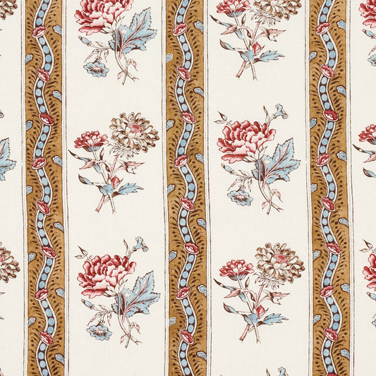 Schumacher | Ariana Floral Stripe fabric - 180240