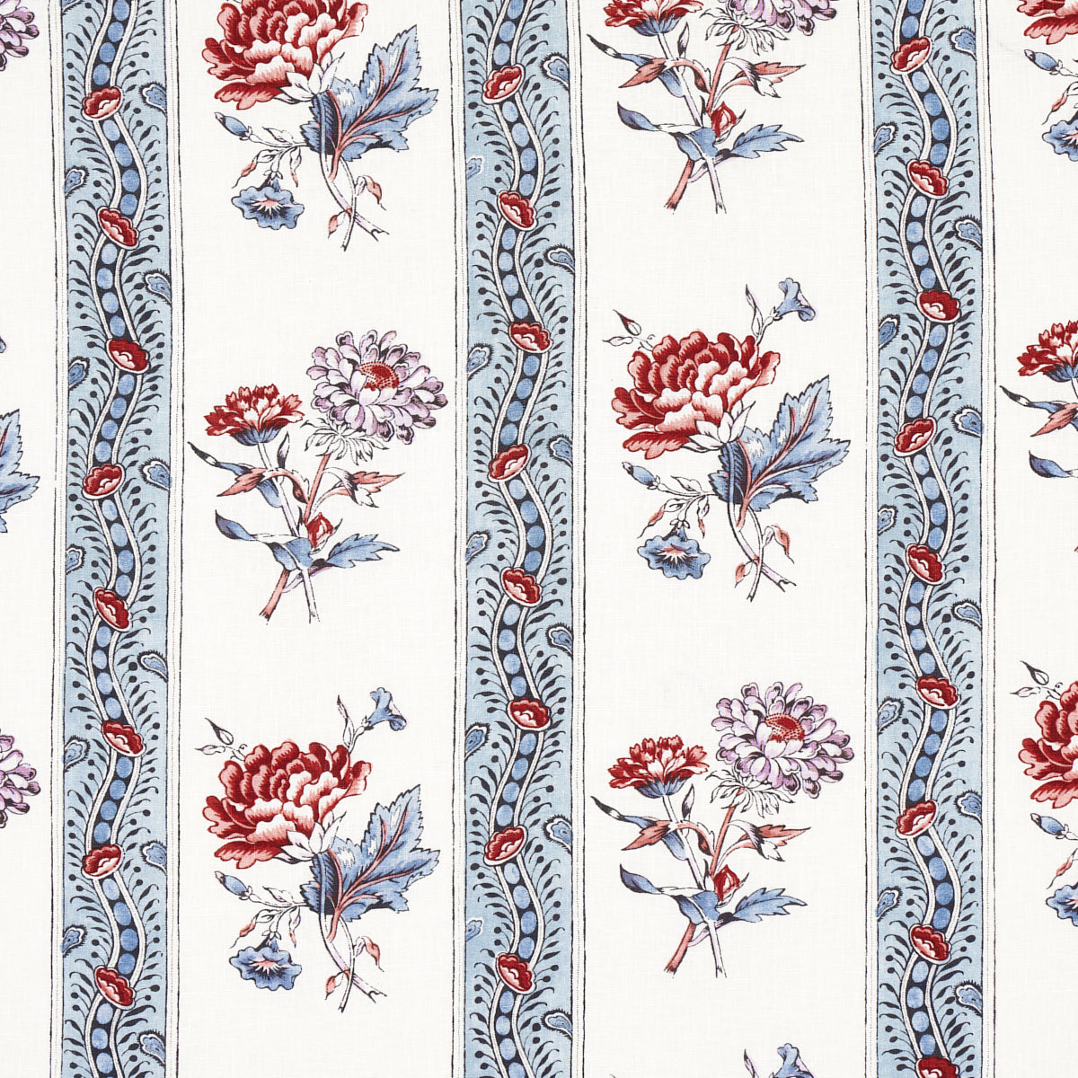 Schumacher | Ariana Floral Stripe fabric - 180241