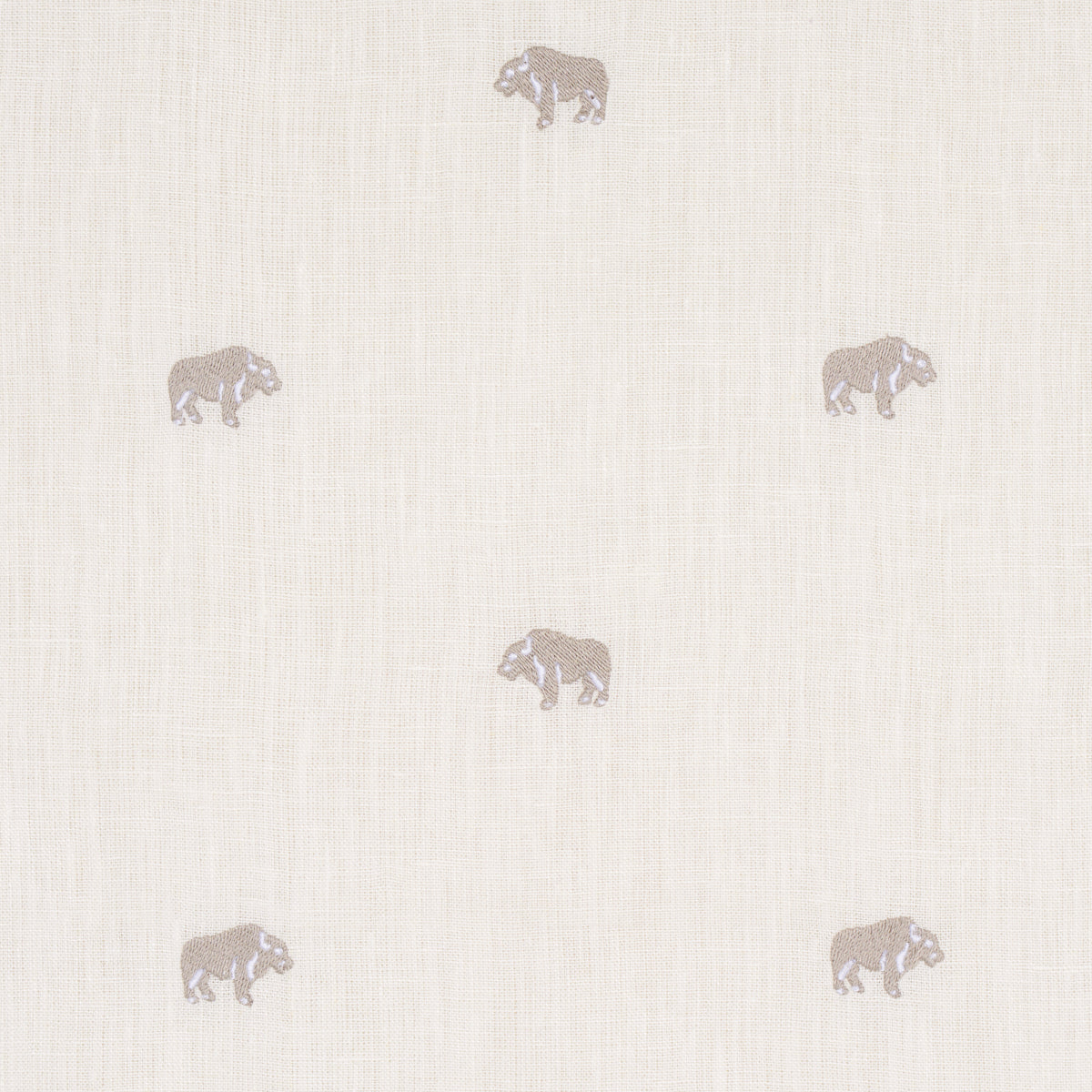Schumacher | Buffalo Embroidered Linen fabric - 180451