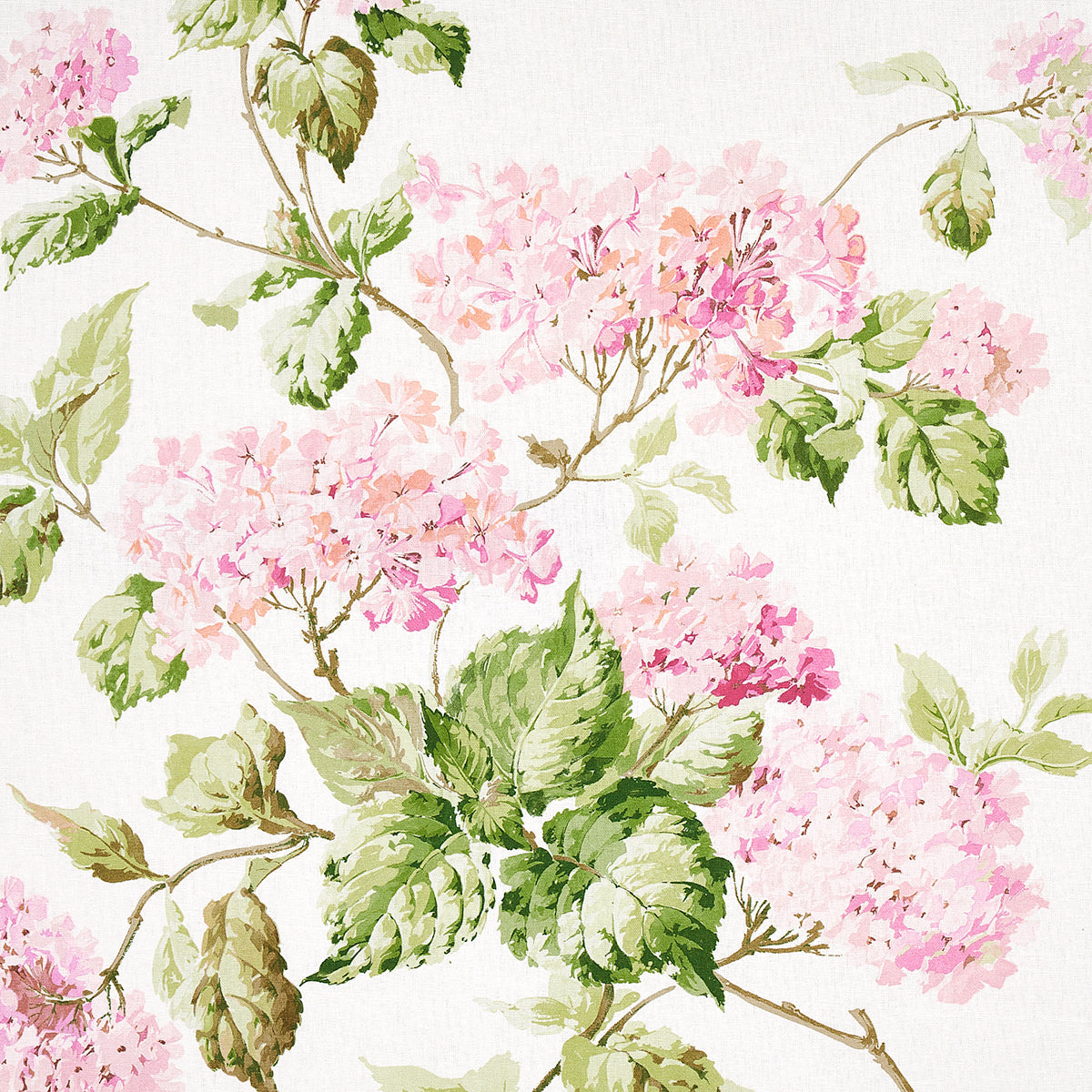Schumacher | Summer Hydrangea fabric - 180821