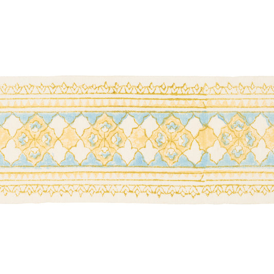 Schumacher | Amira Hand Block Printed Tape fabric - 181370