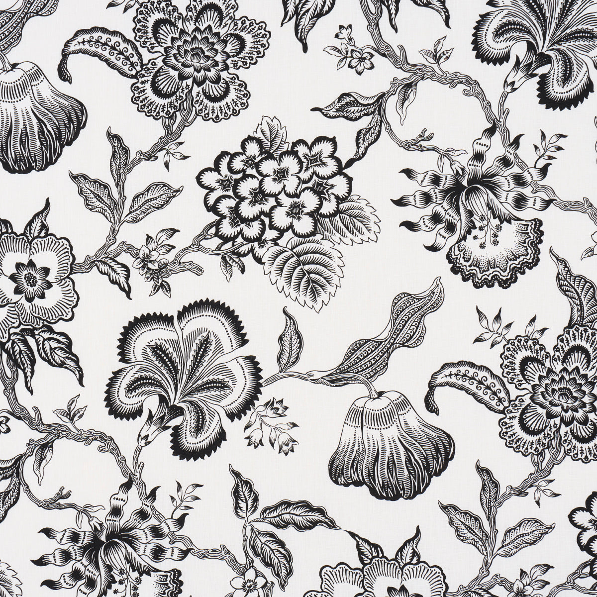 Schumacher | Hothouse Flowers Silhouette fabric - 181482