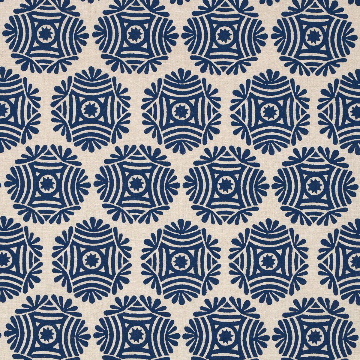 Schumacher | Gilded Star Block Print fabric - 181541