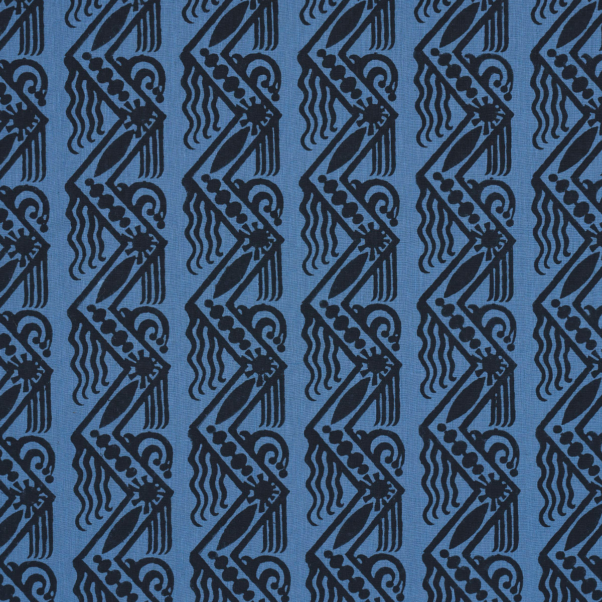 Schumacher | Venetian Zig Zag Block Print fabric - 181561
