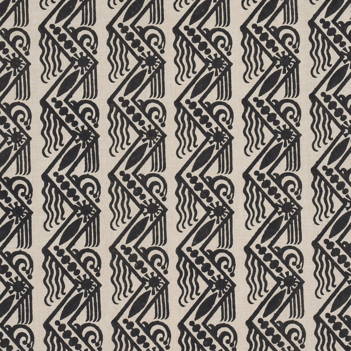 Schumacher | Venetian Zig Zag Block Print fabric - 181562