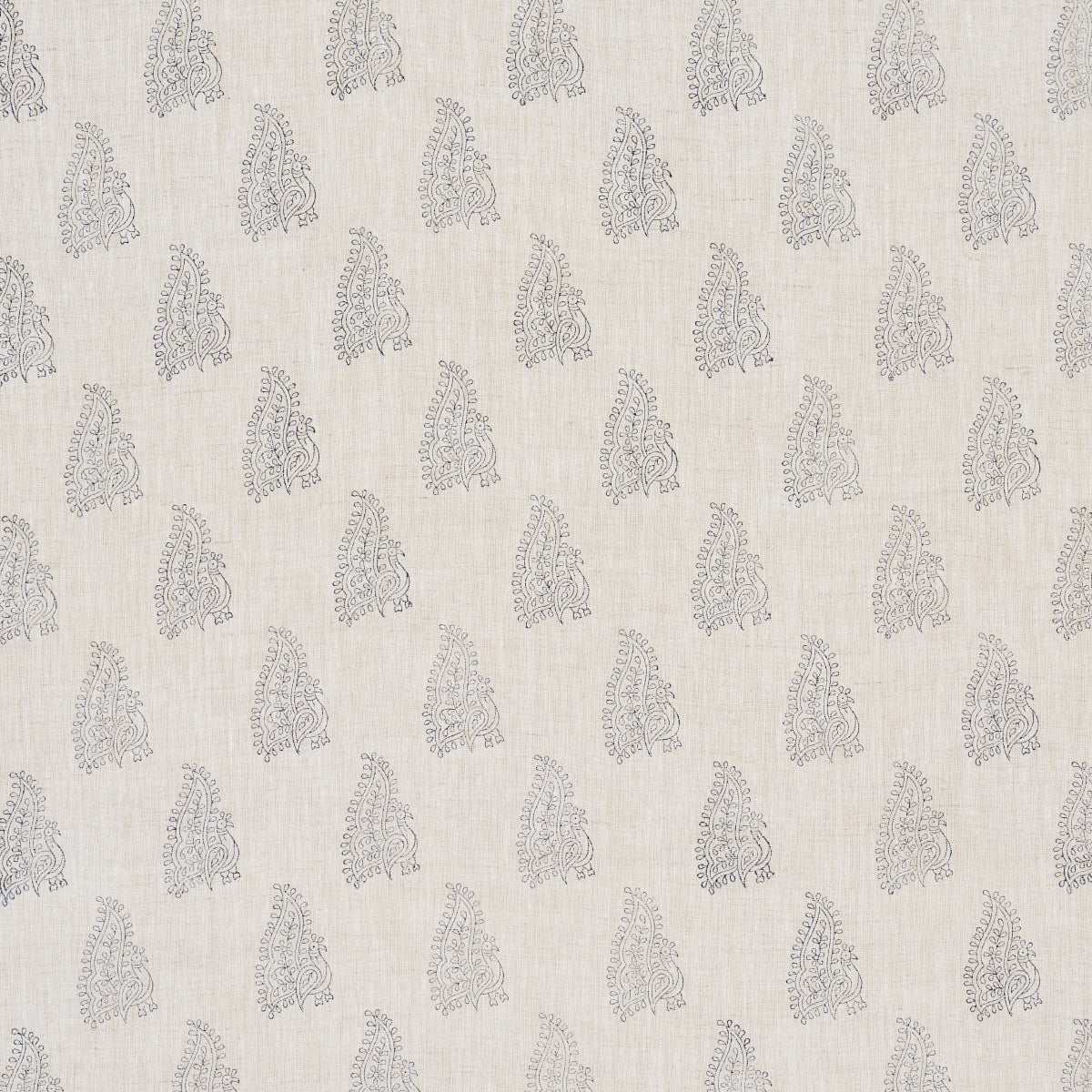 Schumacher | Peacock Linen Hand Blocked Print fabric - 181830