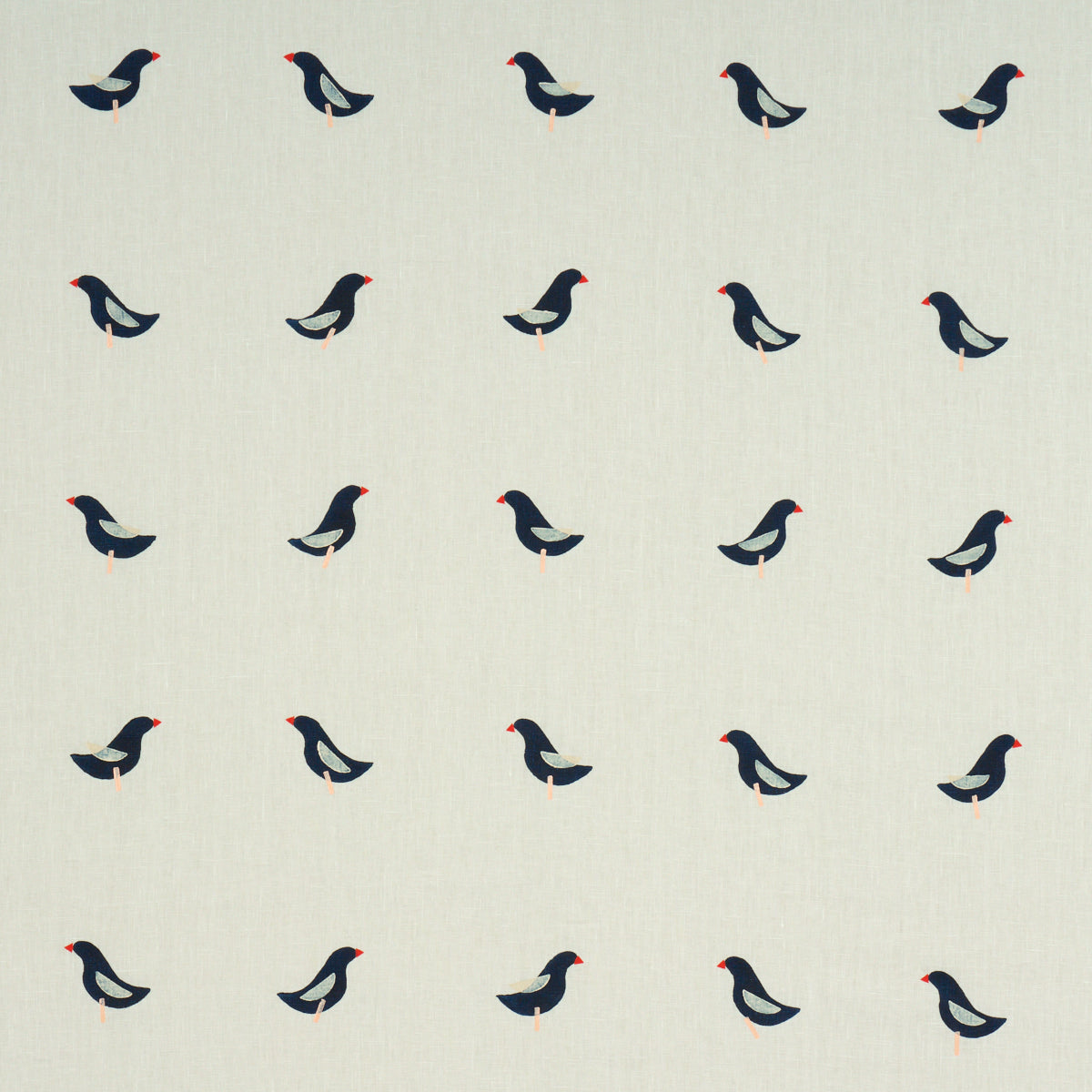 Schumacher | Birds Hand-Block Print fabric - 182380