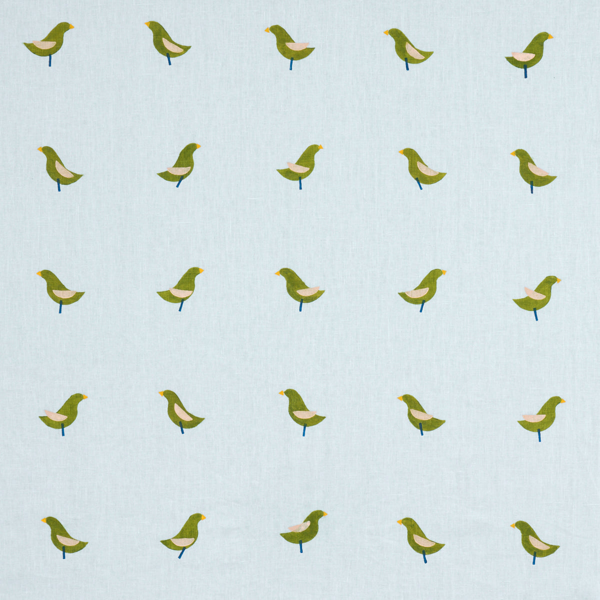 Schumacher | Birds Hand-Block Print fabric - 182381