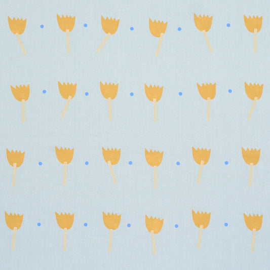 Schumacher | Tulip Play Hand Block Print fabric - 182400