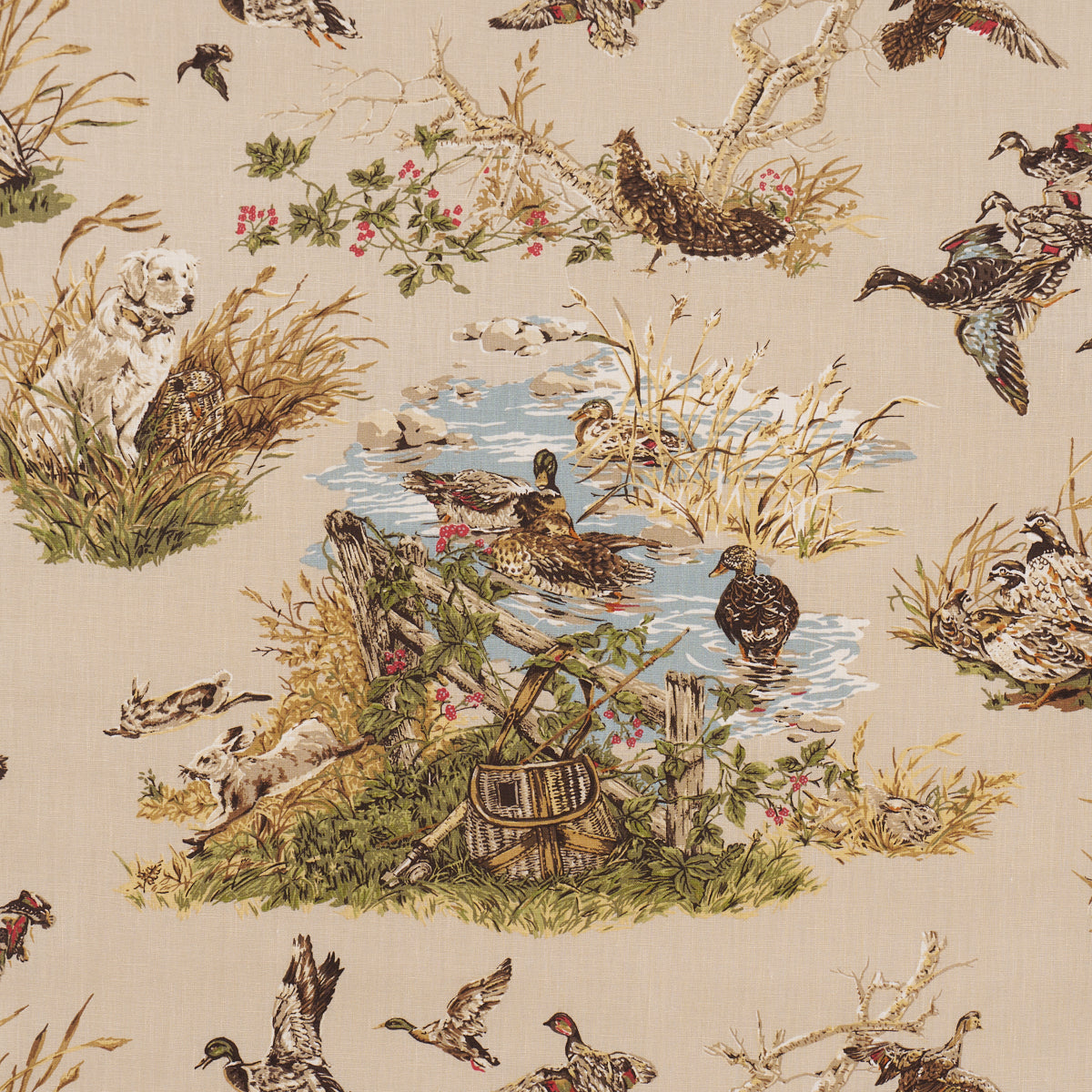 Schumacher | Dog & Duck fabric - 182660