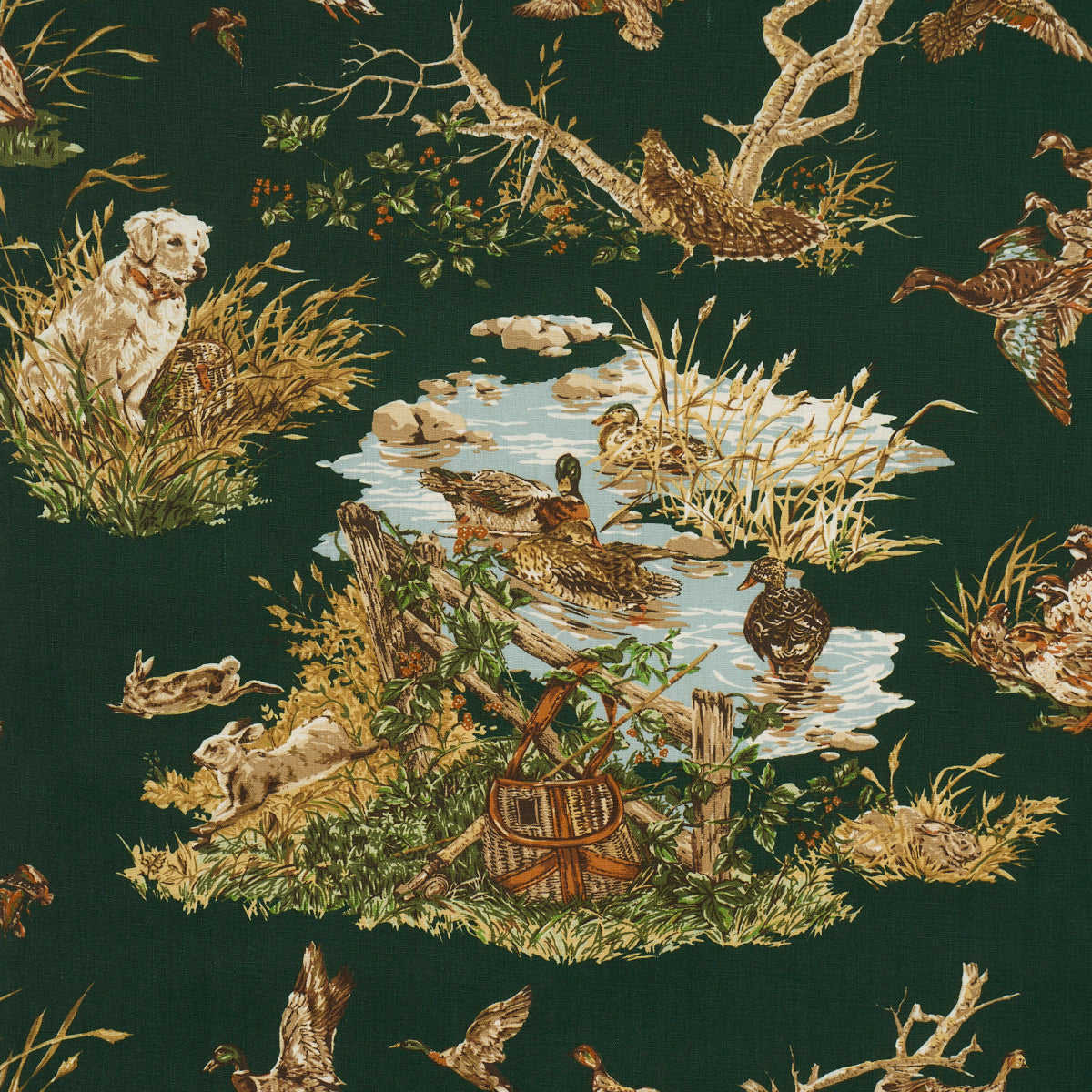 Schumacher | Dog & Duck fabric - 182662