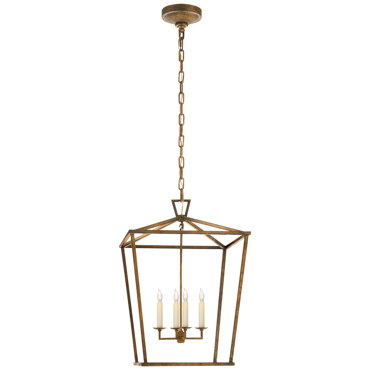 Andrew Martin | Darlana Lantern Pendant Light Gilded Iron