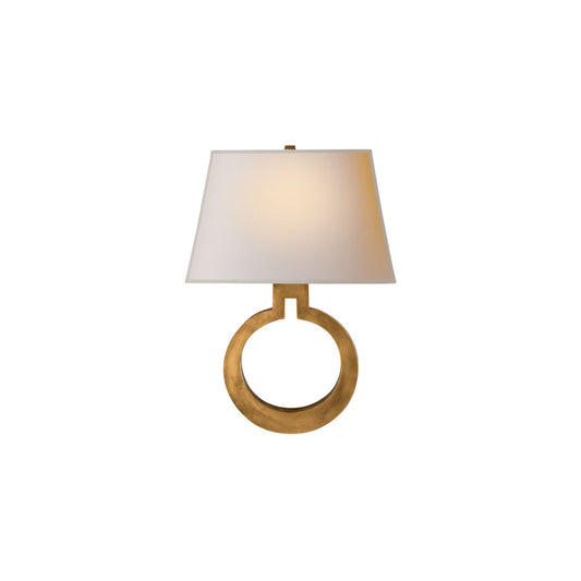Andrew Martin Ring Form Wall Light Antique Burnished Brass