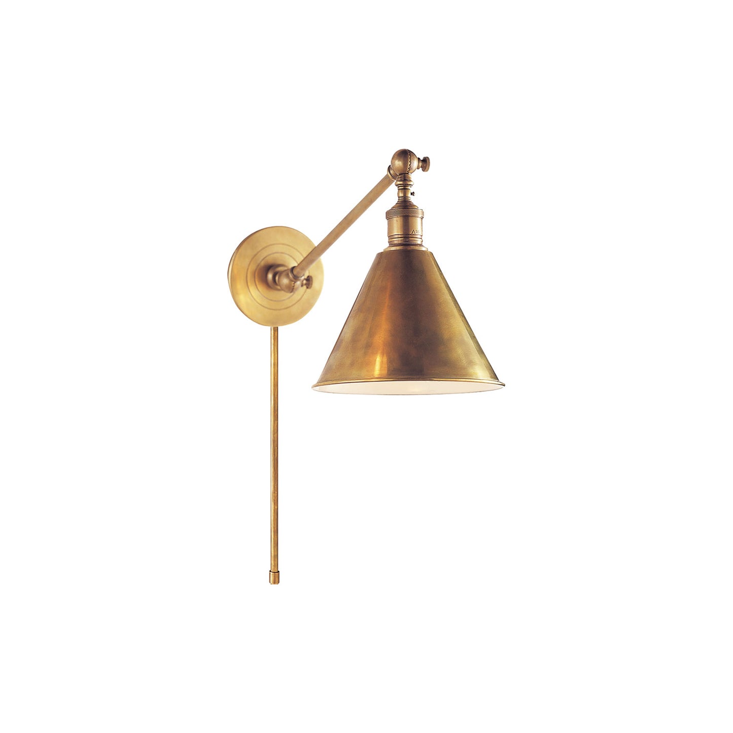 Boston Wall Light Hand-Rubbed Antique Brass