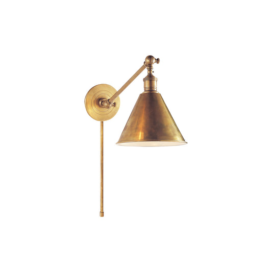 Boston Wall Light Hand-Rubbed Antique Brass