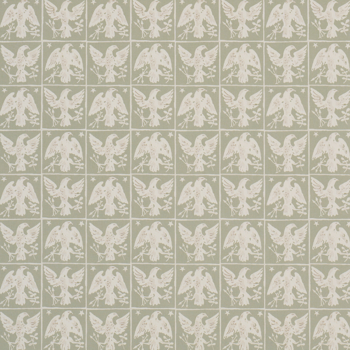 Schumacher | Barton's Eagle Hand Print fabric - 183191