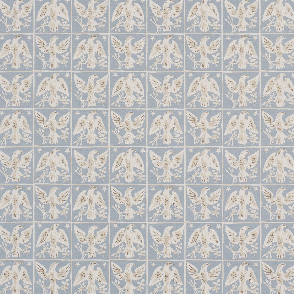 Schumacher | Barton's Eagle Hand Print fabric - 183192