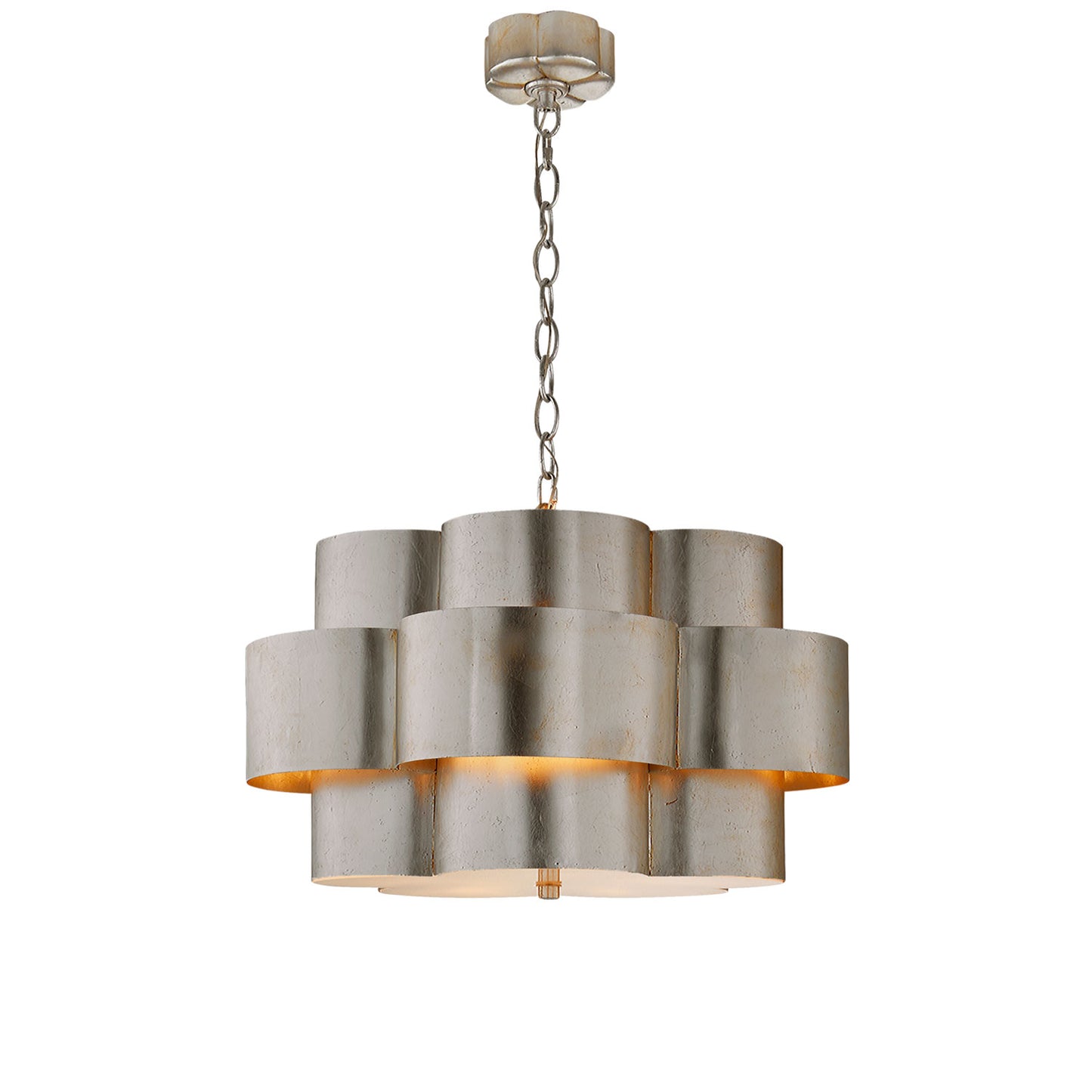 Arabelle Pendant Light in Burnished Silver Leaf