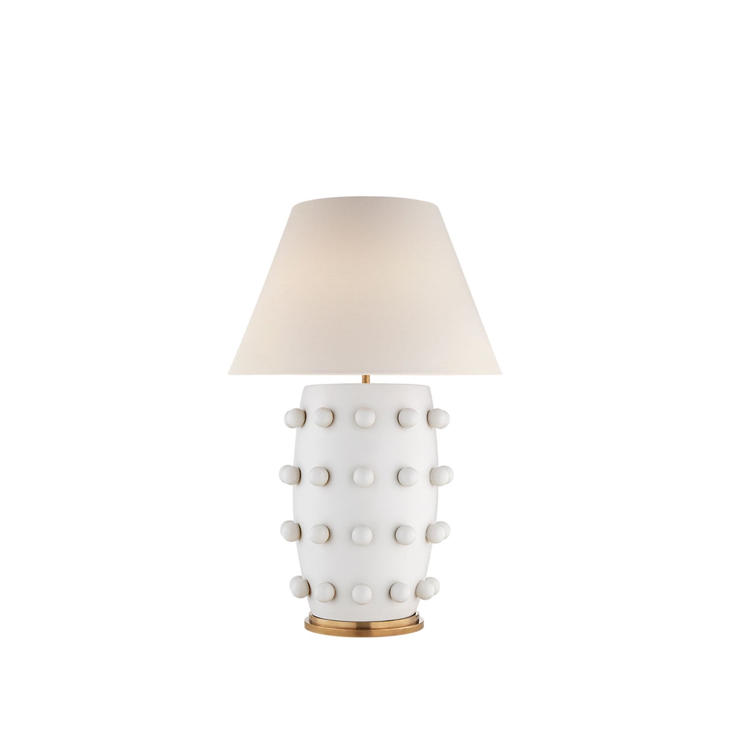 Andrew Martin Linden Table Lamp in Plaster White