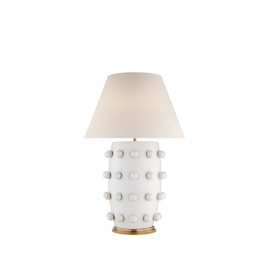 Andrew Martin Linden Table Lamp in Plaster White