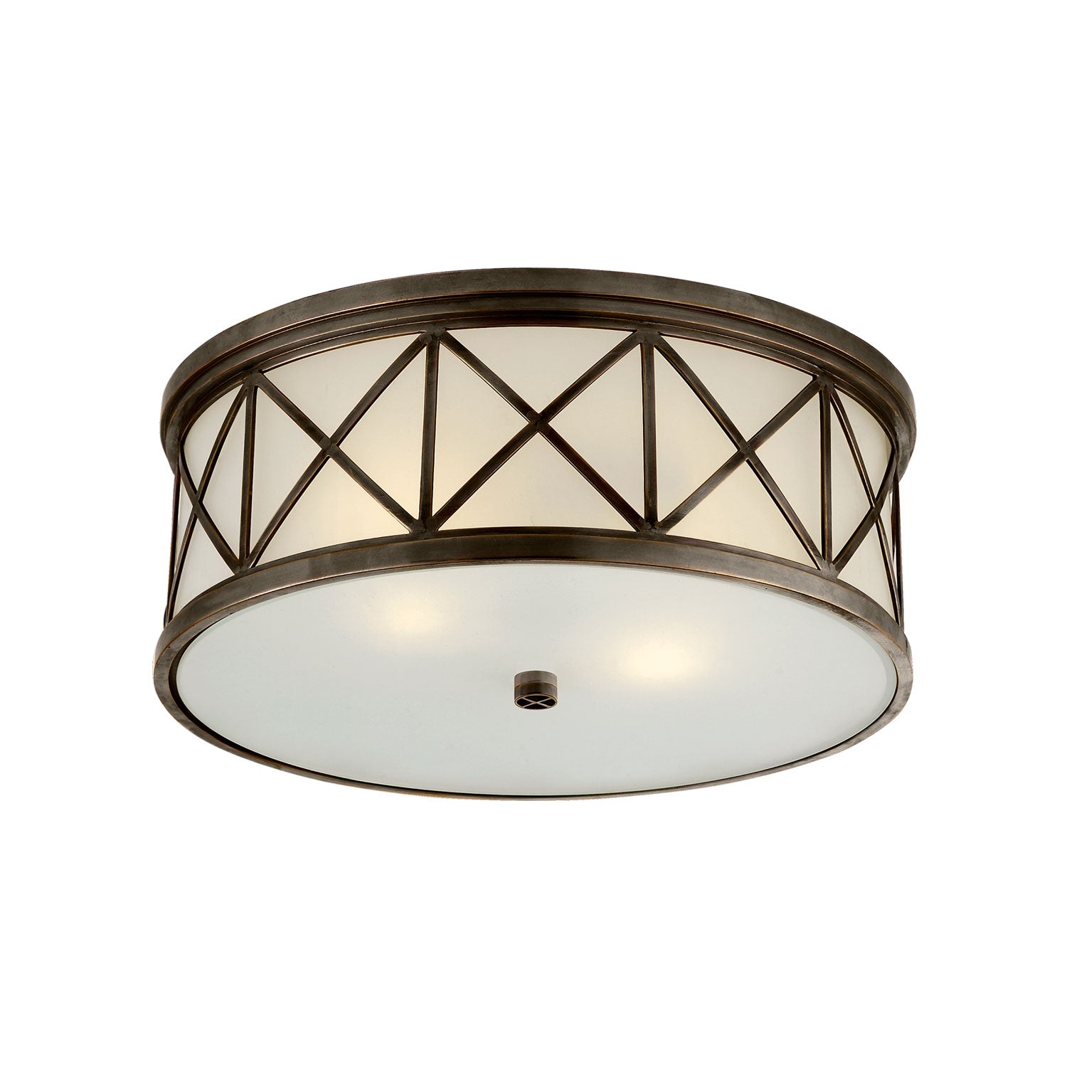 Montpelier Flush Ceiling Light Bronze