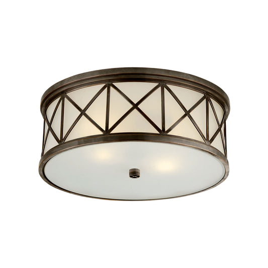Montpelier Flush Ceiling Light Bronze
