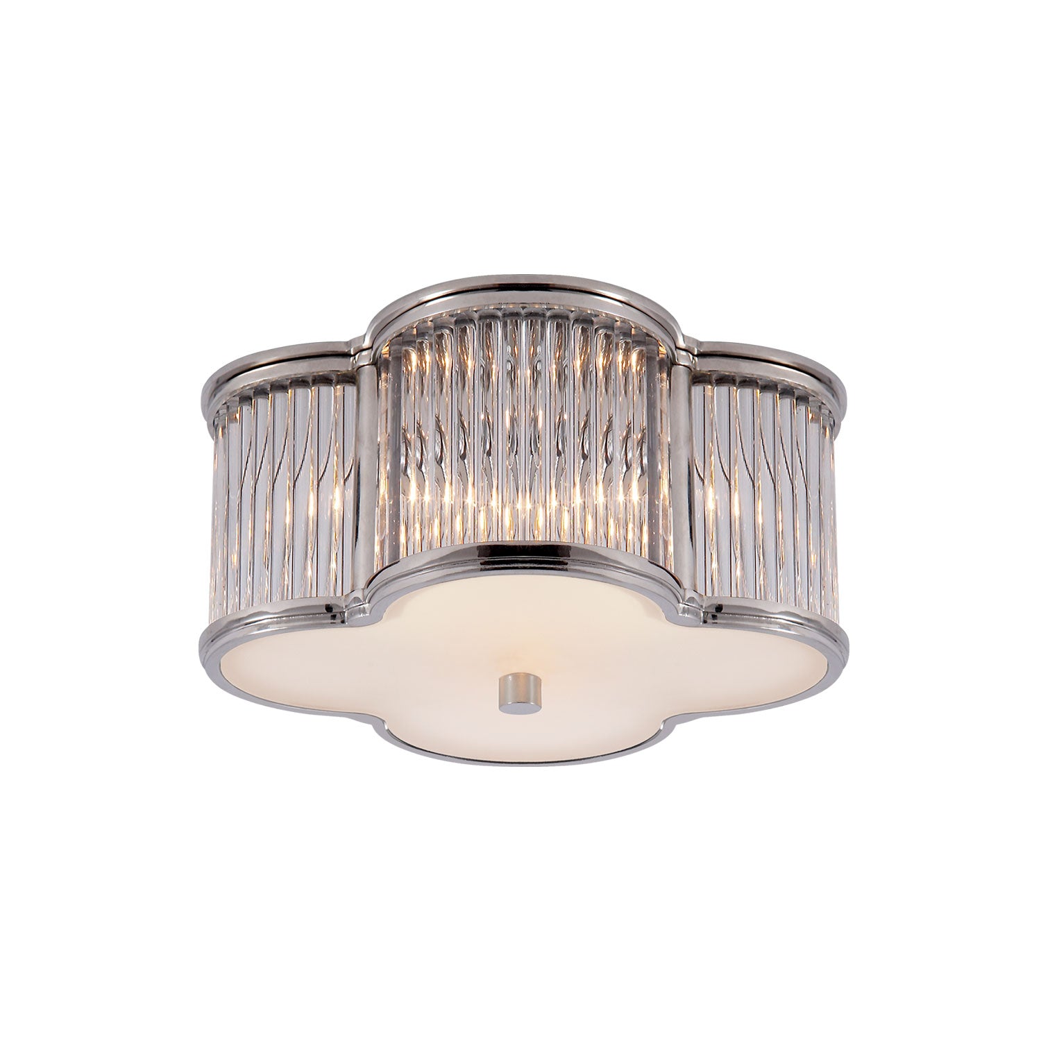 Basil Ceiling Light in Polished Nickel