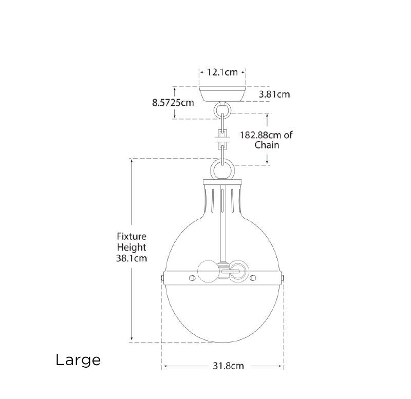 Hicks Pendant Light Large dimensions