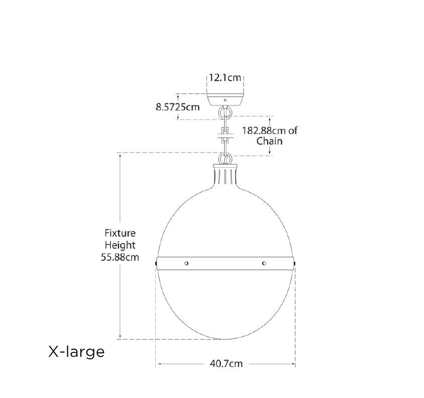 Hicks Pendant Light Extra Large dimensions
