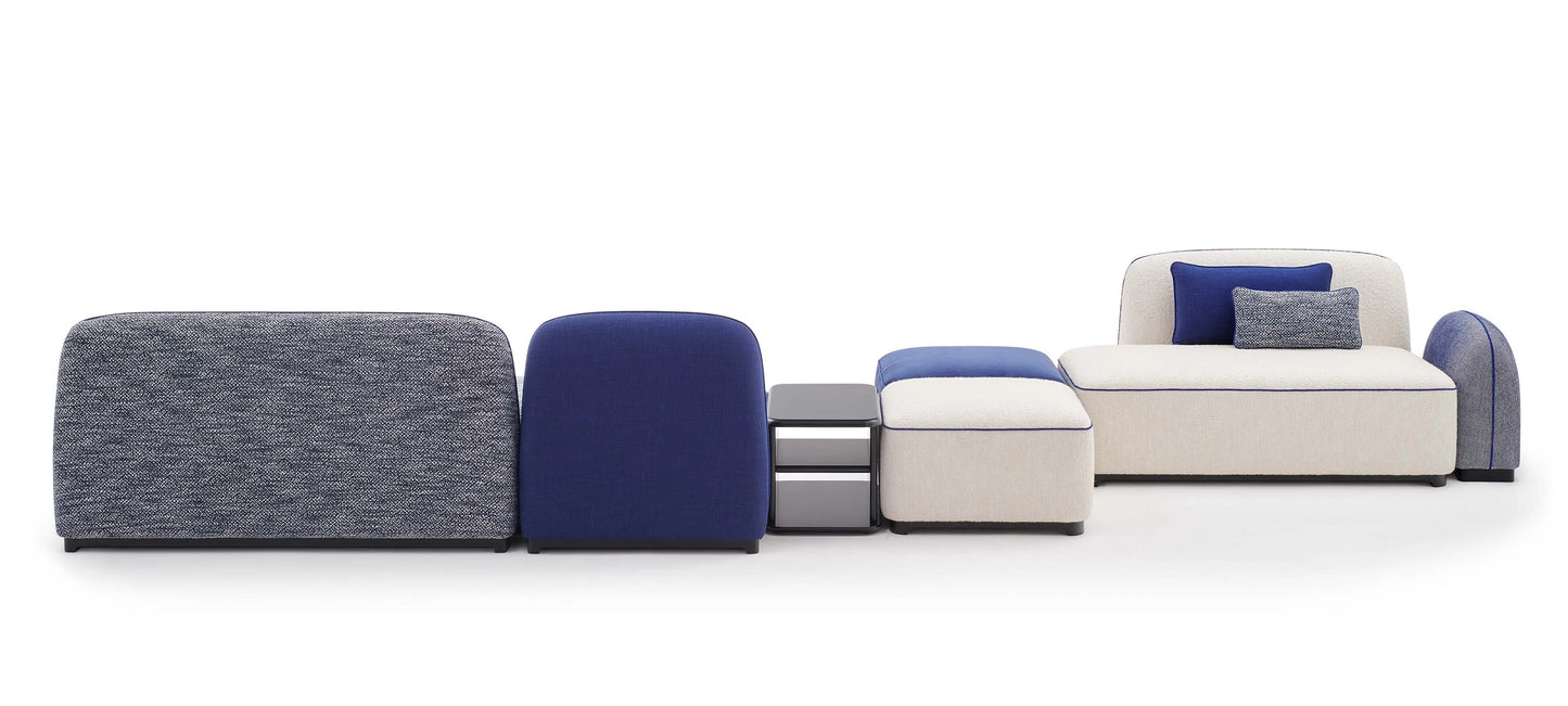 Pierre Frey Dolmen - Lacquered beech; Piping - Simple seams - Stretched fabric; Removable cushion(s)