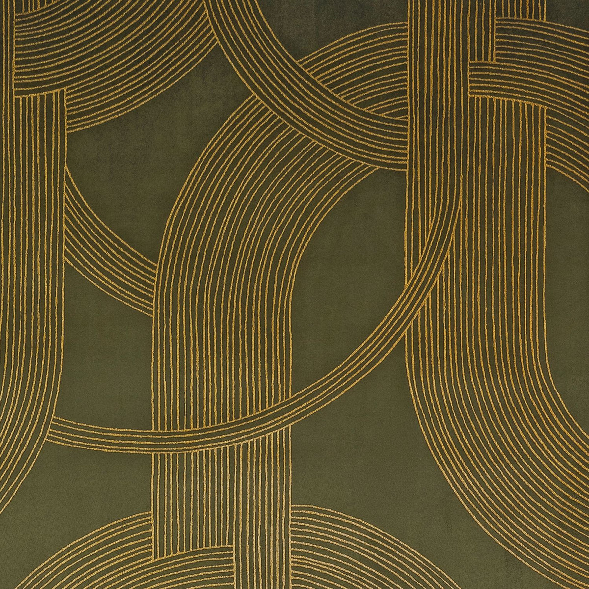 Casamance | Odeon wallcovering - Kaki Doré