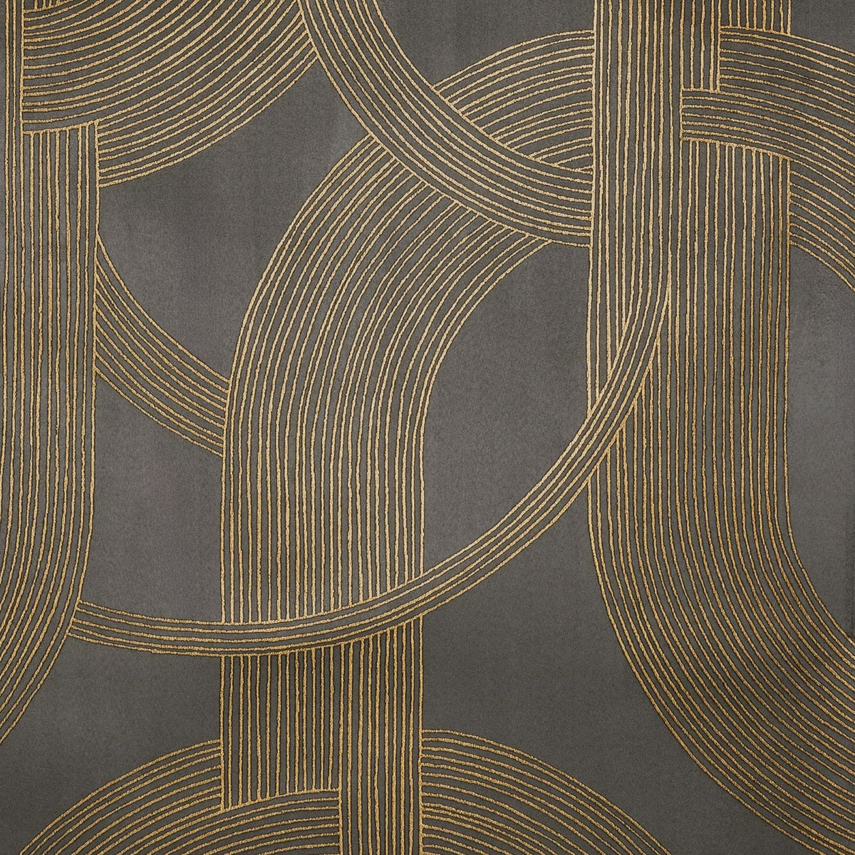 Casamance | Odeon wallcovering - Anthracite Doré