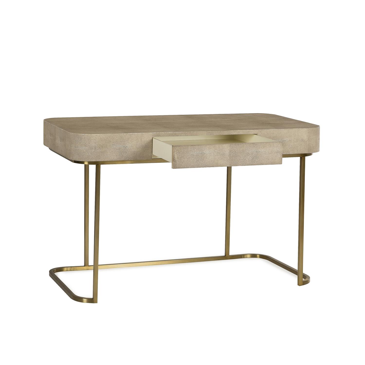 Andrew Martin Jacques Desk Taupe open