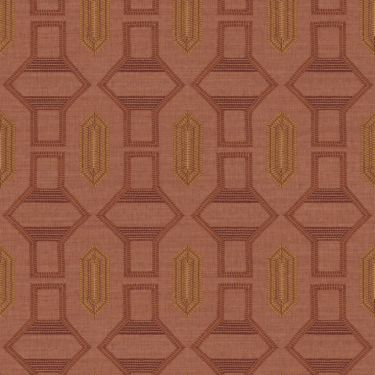 Casamance | Racines wallcovering - Terracotta/ocre