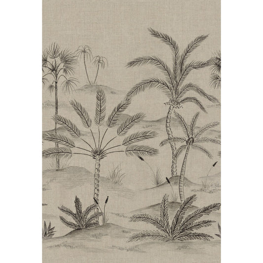 Casamance | Skoura wallcovering - Lin/noir
