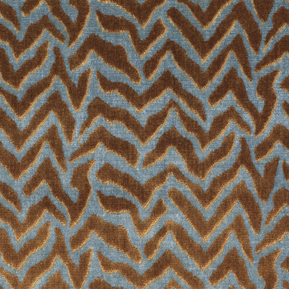 Casamance | Silhouette fabric - Mordoré Bleu Glacier