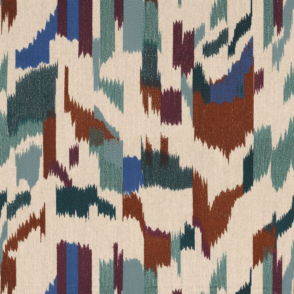 Casamance | Benang fabric - Multico Bleu Sarcelle