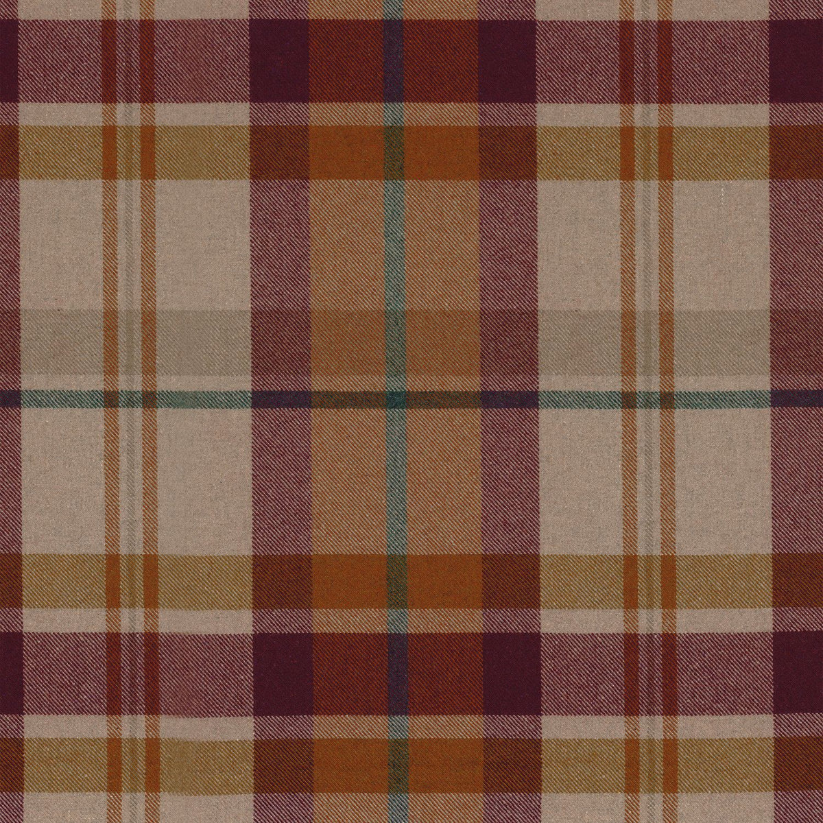 Casamance | Scotia fabric - Orange Lie De Vin