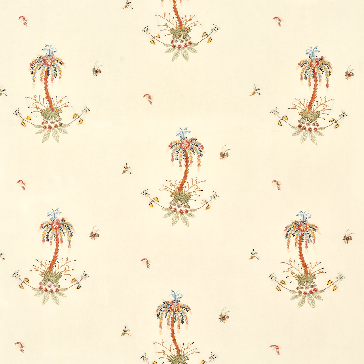 Schumacher | Royal Poinciana Hand Embroidery fabric - 22140